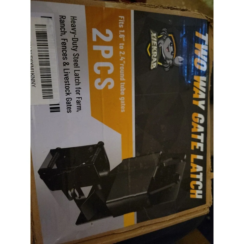 2 Way Gate Latch Lockable black 1-5/8-2